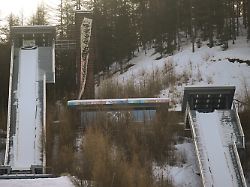 ski jumping hills built for the 2006 turin winter olympics in pragelato italy january 13 2026