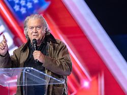 steve bannon gives a speech at turning point s america fest 2025 held at the phoenix convention center in phoenix arizona on december 19 2025 photo by laura brett sipa usa