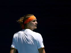 tennis australian open melbourne park melbourne australia january 18 2026 germany s alexander zverev reacts during his first round match against canada s gabriel diallo reuters hollie adams