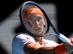 tennis australian open melbourne park melbourne australia january 30 2026 germany s alexander zverev in action during his semi final match against spain s carlos alcaraz reuters hollie adams