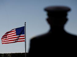 the u s flag flutters during a ceremony honoring prisoners of war at the pentagon in washington d c u s september 19 2025