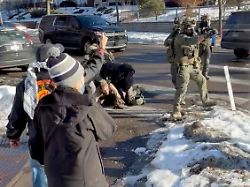 this image taken from video by max shapiro shows alex pretti center left scuffling with federal immigration officers in minneapolis on jan 13 2026