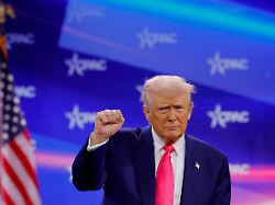 u s president donald trump gestures onstage at the conservative political action conference cpac annual meeting in national harbor maryland u s february 22 2025