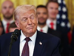 u s president donald trump smiles during an event honoring the 2025 nhl stanley cup champions the florida panthers in the east room of the white house on thursday january 15 2026 in washington dc