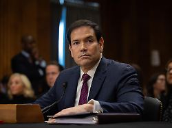 washington dc united states january 28 secretary of state marco rubio testifies during a senate foreign relations committee hearing on venezuela in washington dc united states on january 28 2026