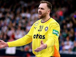 wolff andreas torwart team deutschland dhb handball laenderspiel deutschland kroatien am 11 01