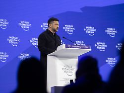 wolodymyr selenskyj beim weltwirtschaftsforum am 22 01 2026 in davos