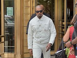 ye the rapper formerly known as kanye west leaves federal court during the trial of sean diddy combs in new york friday june 13 2025 ap photo michael r
