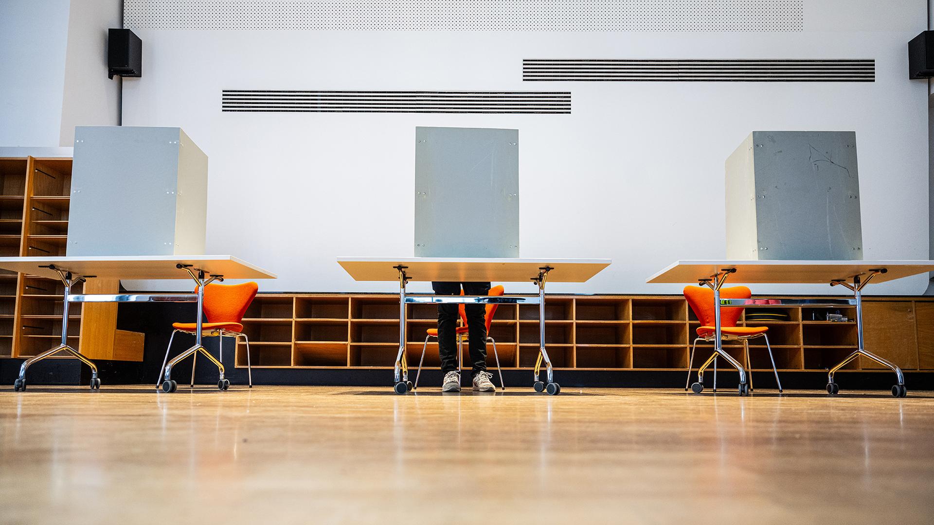 wahlkabinen wahllokal 100