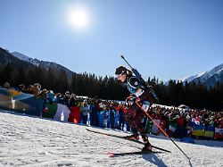 260215 franziska preuss of germany competes in women s biathlon 10 km pursuit during day 9 of the 2026 winter olympics on february 15 2026 in anterselva 2
