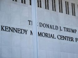 a general view of the john f kennedy memorial center for the performing arts before the world premier of the amazon mgm studio film melania in washington d c on thursday january 29 2026