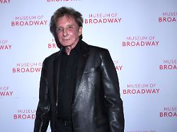 april 18 2024 new york new york usa barry manilow attends the unveiling of the museum of broadways harmony inspired window at the museum of broadway in new york