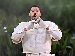 bad bunny performs during the apple music super bowl lx halftime show at levi s stadium in santa clara california on sunday february 8 2026