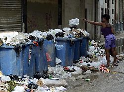 garbage is left uncollected due to a shortage of fuel garbage trucks and staffs in havana cuba on january 12 2026
