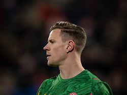 goalkeeper marc andre ter stegen girona fc in action during a la liga ea sports match between girona fc and getafe cf at estadi municipal de montilivi in girona spain on january 26 2026