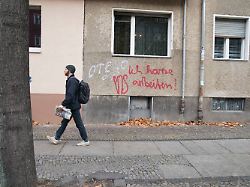 graffitti ger 20211126 symbolbild graffitti ich hasse arbeiten graffiti ger 20211126 symbolic image graffiti i hate working