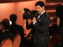 host trevor noah speaks during the 68th annual grammy awards on sunday feb 1 2026 in los angeles