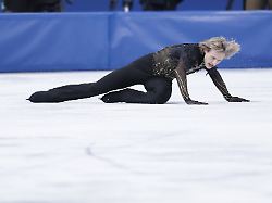 ilia malinin of the united states falls during his performance in the men s figure skating free program at the milan cortina olympics at milano ice skating arena in milan on feb 13 2026