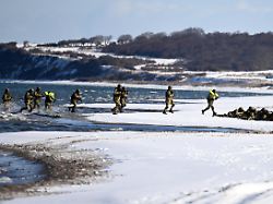 kiel germany february 18 nato s largest exercise this year aeusteadfast dart 2026 aeu is underway at the putlos training and exercise area near the city of kiel germany on february 18 2026