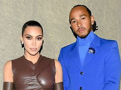 lewis hamiltion und kim kardashian waren gemeinsam beim super bowl