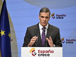madrid spain february 16 spanish prime minister pedro sanchez delivers a speech at the closing day of the spain grows fund presentation held in the spain s capital city of madrid on february 16 2026 1