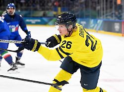 milano italien 20260211 sveriges rasmus dahlin under ishockeymatchen i grupp b mellan sverige och italien i santagiulia arena under os i milano bilden ingar i sportpaket