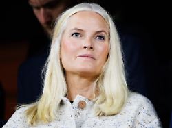 oslo norway 09th september 2025 mette marit crown princess of norway seen at the 2026 world cup qualification match between norway and moldova at ullevaal stadion in oslo