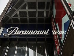 paramount sign outside their offices at 1515 broadway in new york city u s february 20 2026