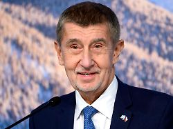 politiker andrej babis ano 2011 premierminister von tschechein bei einer gemeinsamen pressekonferenz press conference mit bayerns ministerpraesident markus soeder in der staatskanzlei muenchen 09 02