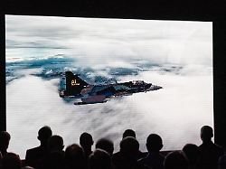 praesentation der helsing germany gmbh auf dem flughafengelaende von grob aircraft in tussenhausen