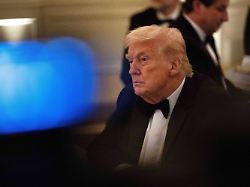 president donald trump attends the national governors association dinner at the white house saturday feb 21 2026 in washington