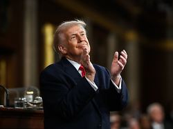 president donald trump delivers his state of the union address tuesday february 24 2026 on the house floor of the u s capitol in washington d c