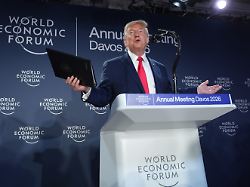 president donald trump speaks during a meeting of global business leaders at the annual meeting of the world economic forum in davos switzerland wednesday jan 21 2026
