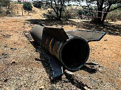 remains of a ballistic missile lie on the ground following missile attacks by iran on israel amid the iran israel conflict in northern israel june 23 2025