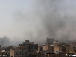 smoke rises following an explosion after israel and the u s launched strikes on iran in tehran iran february 28 2026