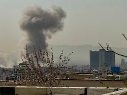 smoke rises in tehran iran on february 28 2026 the attack was reported by israel and sounds of a couple of explosions were heard in captial city of iran