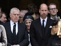 the duchess of kent s funeral westminster cathedral prince andrew the duke of york and prince william the prince of wales at the funeral of the duchess of kent westminster cathedral