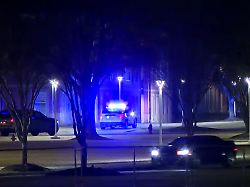 this image made from video shows the south carolina state university campus in orangeburg sc after a shooting in a residential complex early friday feb 13 2026