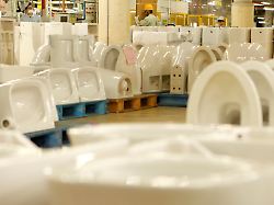toilets ready for shipment cover the floor of a toto toilet factory in kitakyushu japan february 6 2020 picture taken on february 6 2020