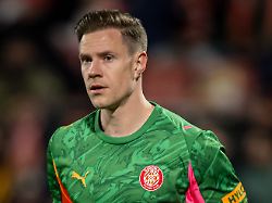 torhueter marc andre ter stegen girona fc in aktion beim la liga ea sports spiel zwischen girona fc und getafe cf im estadi municipal de montilivi in girona spanien am 26 januar 2026