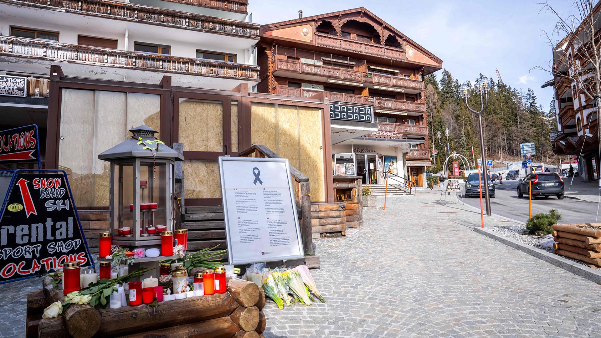 crans montana gedenkstaette kerzen 100