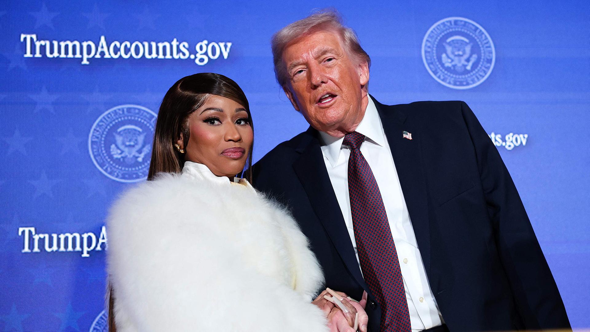 nicki minaj donald trump 100