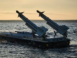 a sea drone magura v7 of ukraine s defence intelligence equipped with surface to air missiles rides in an undisclosed location in ukraine saturday dec 6 2025