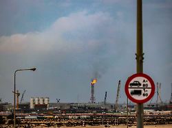 a view of the liquefied natural gas lng production facility in qatar s ras laffan industrial city