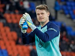 alexander nuebel deutschland 12 beim aufwaermen vor spielbeginn schweiz fussball freundschaftsspiel schweiz vs deutschland 27 03