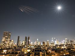 an iranian missile with cluster munitions flies towards israel amid the u s israeli conflict with iran in central israel march 5 2026