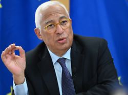 antonio costa praesident des europaeischen rates nimmt an einem gespraech mit journalistinnen und journalisten des european newsroom enr teil