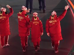 athletes from russia walk during the opening ceremony at the 2026 winter paralympics in verona italy friday march 6 2026