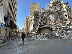 beirut lebanon march 5 a view of destruction after the israeli military launches airstrikes on the dahieh district in beirut lebanon on march 5 2026