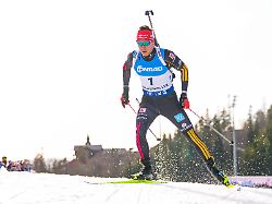 biathlon weltcup sprint 10 km maenner am holmenkollen in oslo philipp nawrath deutschland ist auf der strecke unterwegs